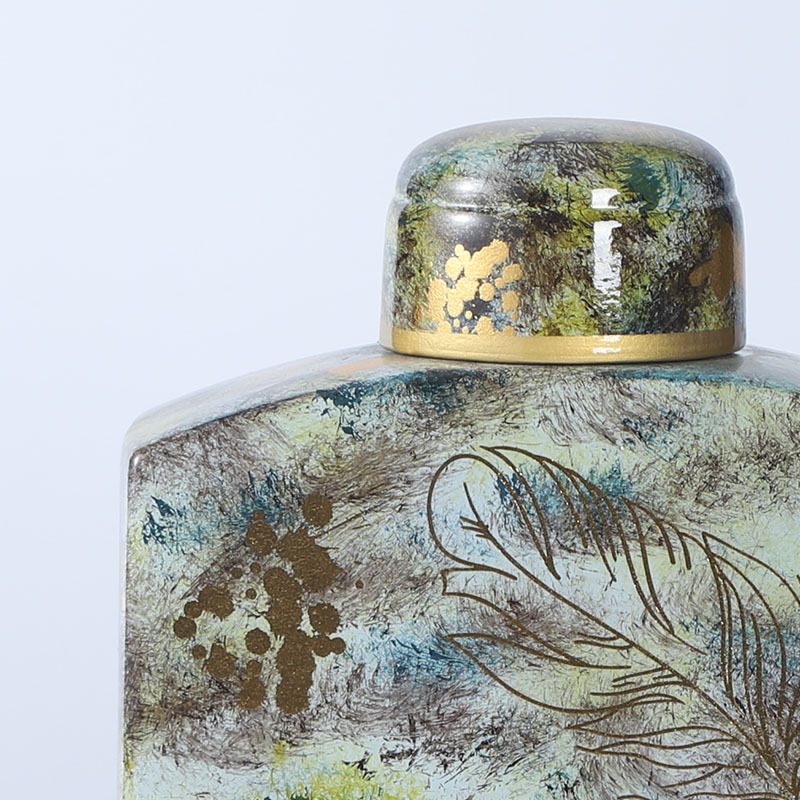 新品潮州陶瓷直销北欧家居装饰罐储物罐子陶瓷花瓶摆件摆饰装饰品