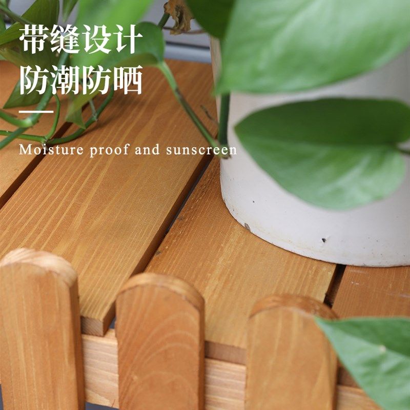 室外空调罩实木外机保护罩户外空调防护罩格栅置物架遮挡装饰花架