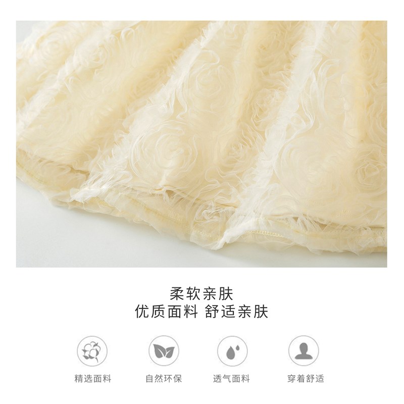新品女童连衣裙早春女宝礼服春秋款衣服公M主风洋气裙子小女孩韩