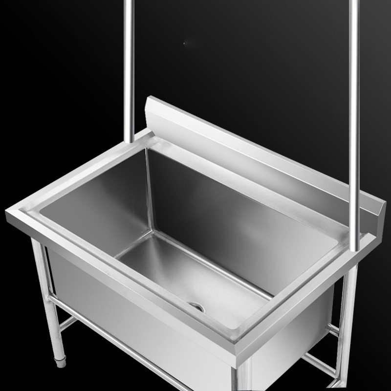 不锈钢拖把池带架子一体式洗拖布池墩布池n水槽家用阳台户外水池