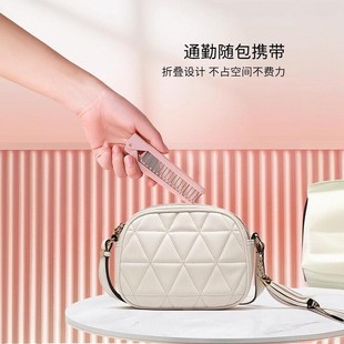 小随身可折叠梳子儿童女孩不伤头发防打结静电家用细齿密梳 便携式