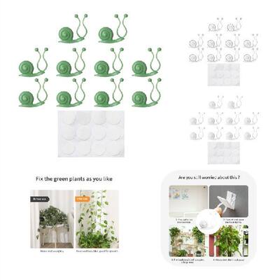 推荐10 PCS Plant Climbing Wall Clips SelfAdhesive Hook Fixtu