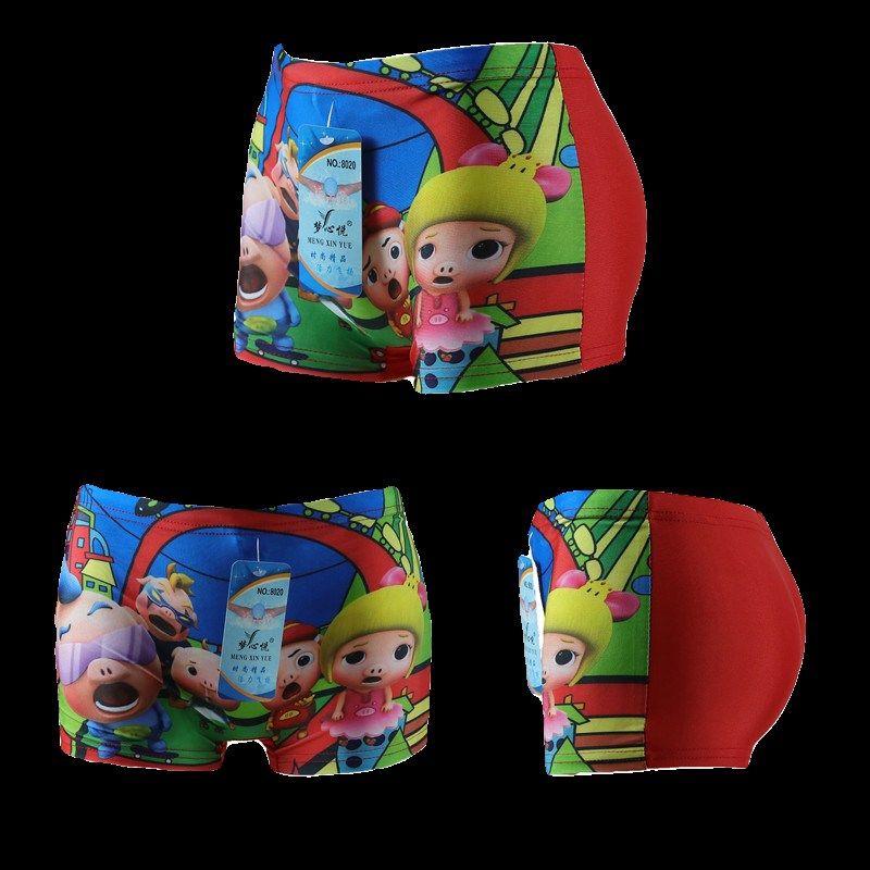 儿童泳裤夏季游泳裤温泉裤休闲三分沙滩裤独立包装印花1条装