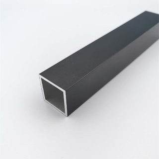 铝合金方管25*25*2mm黑色磨砂铝型材 空心铝方通diy支架 隔断工程