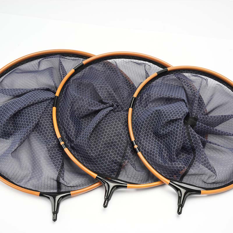 新品仿竹碳素抄网头30/3s5/40网兜捞鱼网防刮细一体网头大号渔具