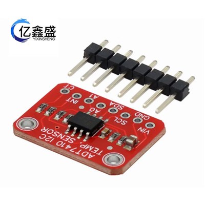 ADT7410 高精度 I2C 温度传X感器分线板