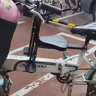 电动折叠车儿童座椅前置电瓶车宝宝坐椅脚踏车小孩椅子通用前现货