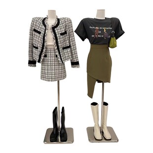 服装店女模特底盘道具展示架半身橱窗人台模特底座橱窗展示架