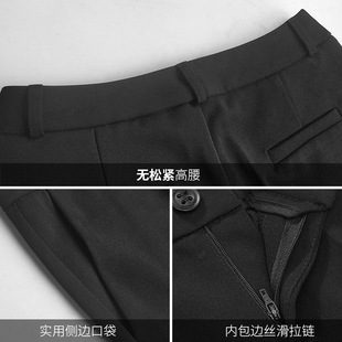 西装裤女b春夏季九分西裤小脚裤子薄款职业直筒女裤宽松八分烟管