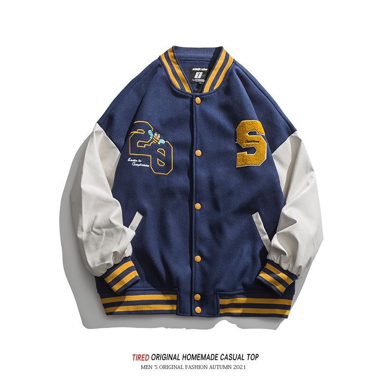 速发Jackets for Men Tide Brand Baseball Uniform Male Autumn