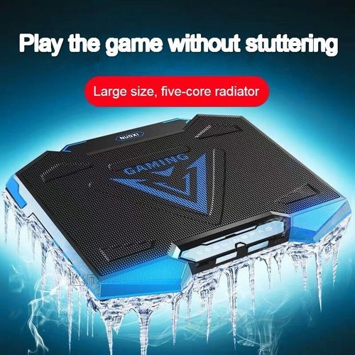 COOLCOLD 18inch Gaming Laptop Cooler Five Fan Led Screen Two