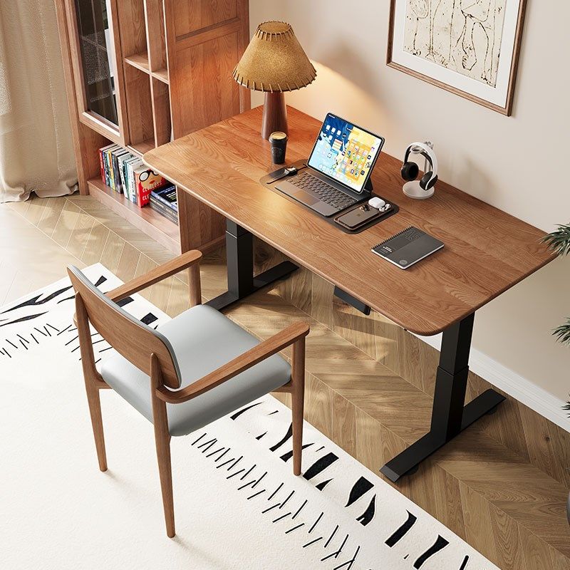 实木升降学习桌多功能书桌工作台客厅实木餐桌大板桌子茶桌电脑桌,住宅家具,电动升降桌,淘宝优惠券,粉丝福利购,淘宝优惠卷