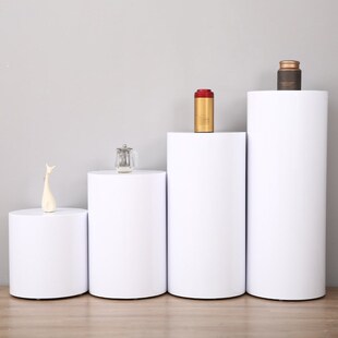 【折扣店】烤漆展示台圆形圆柱展台商品台甜品店婚礼策划服装模特