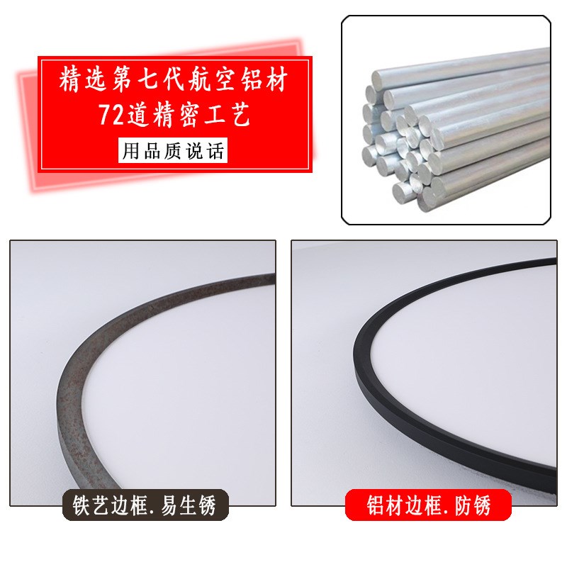 超薄客厅吸顶灯 铝边框家用简约卧室灯北欧灯具P大厅LED超亮客厅