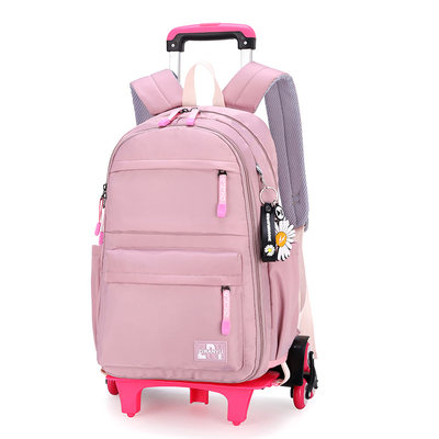 推荐ZIRANYU School Wheeled Backpack bag set for girls Trolle