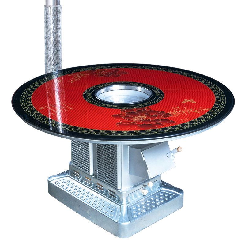 柴火气化炉农村家用取暖炉室内柴煤两用高温无烟不锈钢烤火
