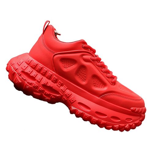 高端潮男老爹鞋时尚新款增高运动休闲鞋榴莲底白色爆款鞋男士鞋子