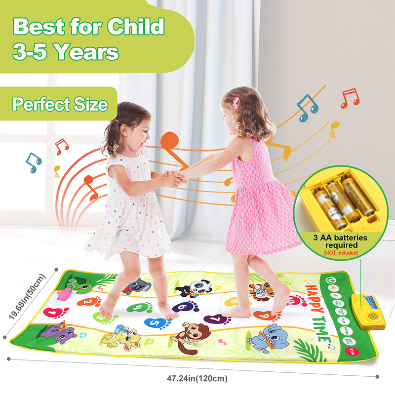 推荐New Baby Musical Mat Toy Piano Infantil Dinosaur Animal