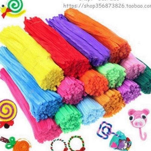 极速100pcs kindergarden diy chenille stems pipe cleaners