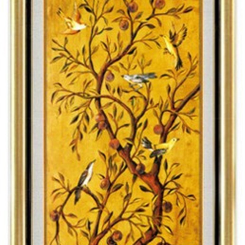 有框装饰画竖版油画浮雕树脂画立体装饰画 壁画 玄关挂画发财树图片