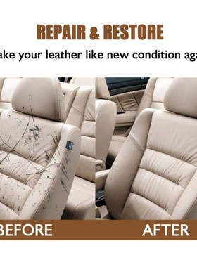 Car Leather Filler Vinyl Repair Auto Scratch Cracks Rips Liq