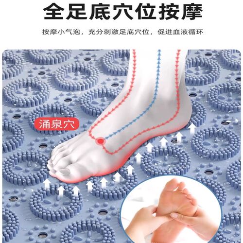 圆形足底按摩垫软硅胶指压板超慢跑原地成人专用通经络脚踩款家用