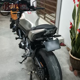 适用Z4650川崎Z400忍者400改装 配件NINJA650车牌架短尾支架牌照架
