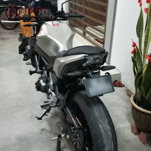 适用Z4650川崎Z400忍者400改装配件NINJA650车牌架短尾支架牌照架
