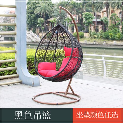 网红鸟巢吊篮秋千家用室内阳v台摇椅吊床庭院藤编摇篮户外防水防