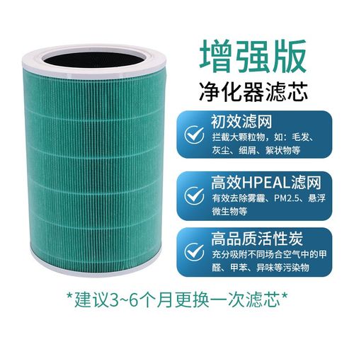 适配小米1234代2s Pro H空气净化器滤芯高效Q活性炭抗菌除甲醛滤