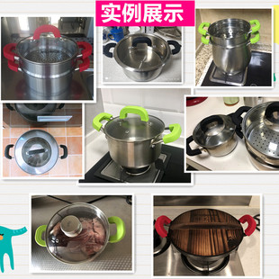 KE3C耐高温加厚防烫锅耳套隔热夹硅胶锅手柄套锅盖把