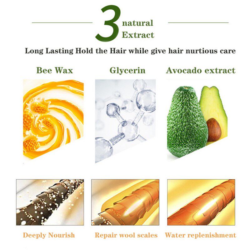 Hair Finishing Hair Wax  Rapid Fixing Short Broken Hair Wax