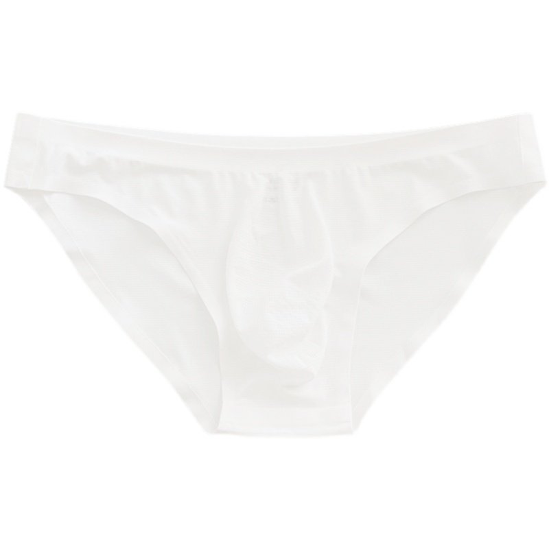 2条装男士三角内裤夏季薄款低腰纯色冰丝一片式透气底裤,女士内衣/男士内衣/家居服,男三角内裤,淘宝优惠券,粉丝福利购,淘宝优惠卷