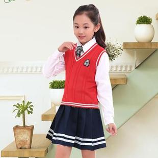 l儿套童合唱演服中小学生朗诵B表演服出英伦校服幼儿园班服毛