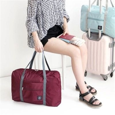 旅行袋手提女便携折叠收纳包w大容量行健袋男身包李可套拉杆行李