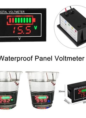 0.56in DC 7V-80V Mini Digital Panel Voltage Meter Voltmeter