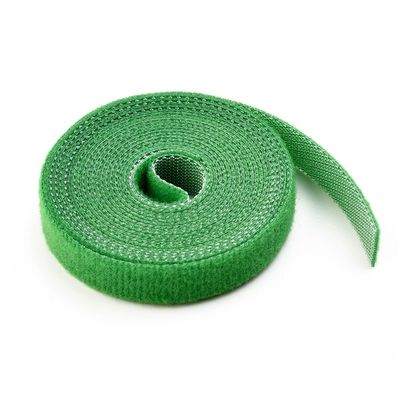 极速3pc Green Adhesive Fastener Tape Plant Ties Hook Loop Ga