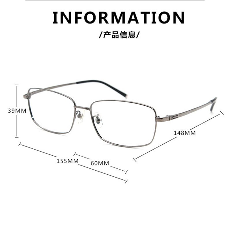 155mm大脸近视眼镜男商务纯钛近视眼镜将全框加宽男士眼镜配镜