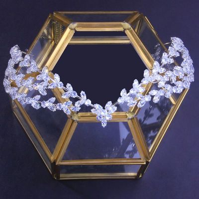 速发Three Layer Bridal Tiara Zircon Headband Crown Luxury Je