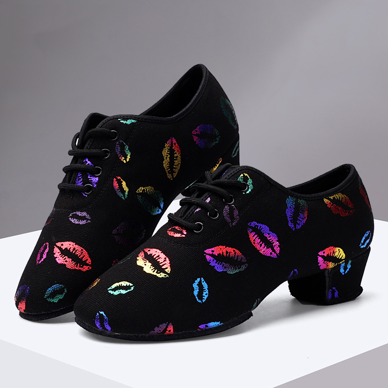 厂家Hiagh Heel Dance Shoes Sneakers For Women Ballroom Latin