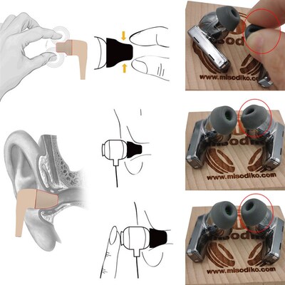 Upgraded Memory Foam Eartips Compatible with HUAWEI FreeBuds