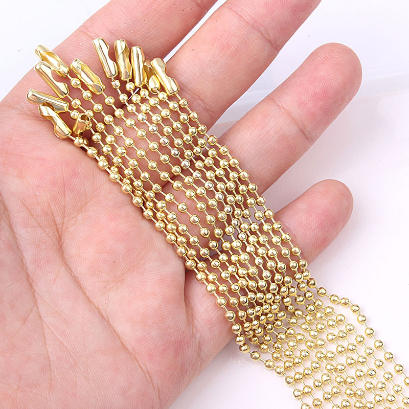 速发Bead chain Nickel chain 10cm conventional bead chain Wav 服饰配件/皮带/帽子/围巾 其他配件 原图主图