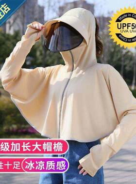 g女式帽子夏款骑电动车防风护脸A翻晒帽幅子女士放晒衣女款摭阳仿