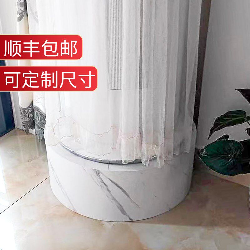 空调垫高底座托盘立式空调托架圆形支架增高台圆柱抬高底座。