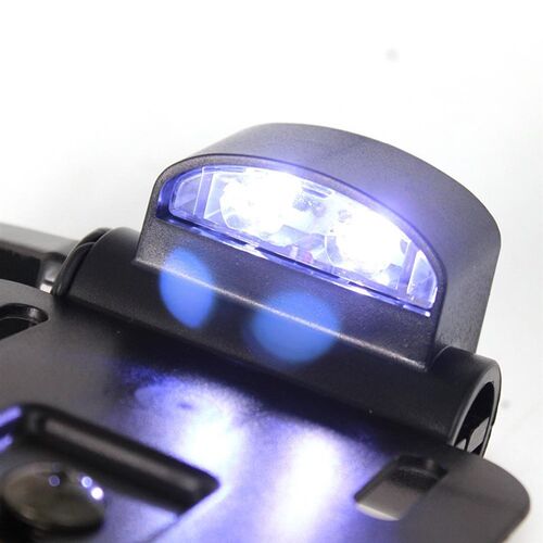 Motorcycle Cafe Racer Telescopic Folding LED Light Side Moun