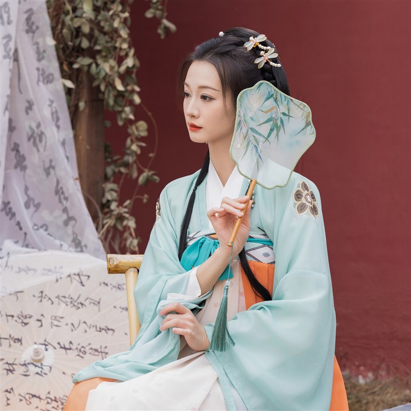 古风团扇中国风双面半透明圆形小扇子宫扇舞蹈女R式汉服旗袍夏之