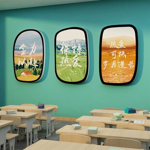 饰布小学初中室高三自习黑板报墙贴Z纸励 新品 班级文化开置教考装