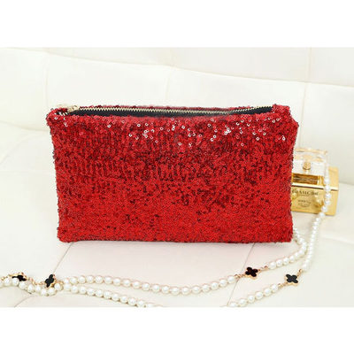 推荐2019 Retro Luxury Sequins Hand Bag Taking Late Package C