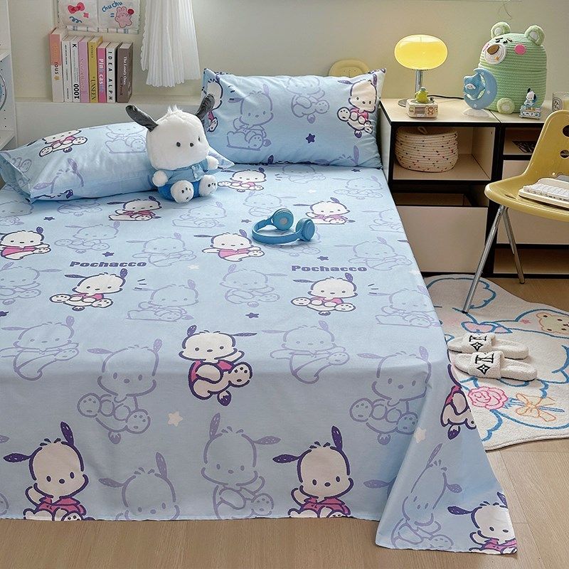 可爱卡通帕恰狗床单单件双人1.5m1.8米100全棉被单人学生宿舍,床上用品,床单,淘宝优惠券,粉丝福利购,淘宝优惠卷