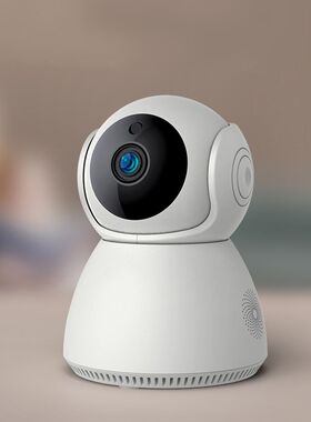 智能旋转全景WiFi远程宠物监视器高清摄像P头家用无线网络摄像机